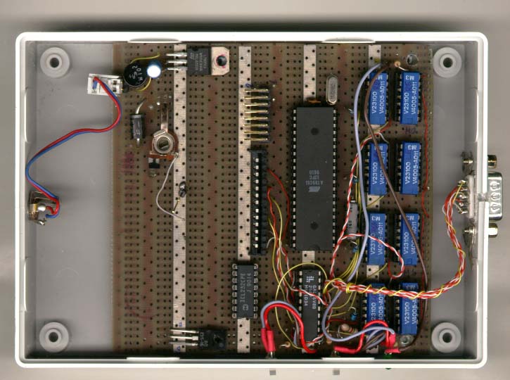 View of Attenuator Controller inside (electronic board) [jpg, 300dpi, 72kB]