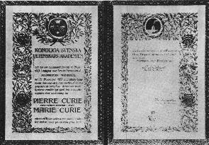 Nagroda Nobla dla Marii i Piotra Curie