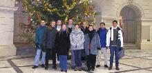 Nantes and Warsaw team at the main building of Warsaw University of Technology