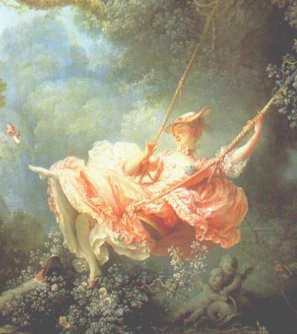 Jean-Honore Fragonard, Swing (Hustawka) (1767r)- © By kind permission of the Trustees of the Wallace Collection
