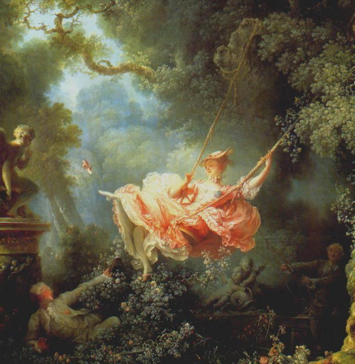 Jean-Honore Fragonard, Swing (Hustawka) (1767r)- © By kind permission of the Trustees of the Wallace Collection