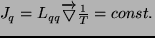 $J_q = L_{qq}\overrightarrow \bigtriangledown \frac{1}{T}=const.$