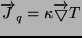 $\overrightarrow J_q = \kappa \overrightarrow \bigtriangledown T$