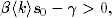 β〈k〉s0 − γ > 0,
